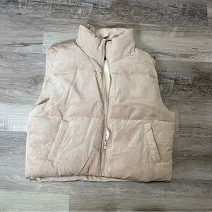 Ribbed Sherpa vest